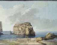 Houel Jean-Pierre-Laurent View of the Mushroom Rock  - Hermitage